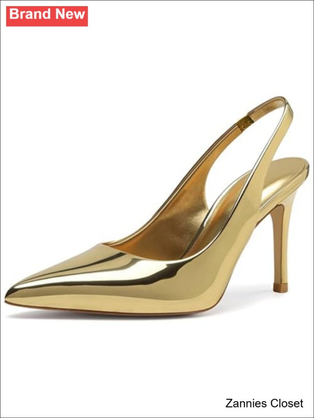 ✨ heelchic Women's Slingback Stiletto Heels Pointed Toe Pumps Formal Wedding